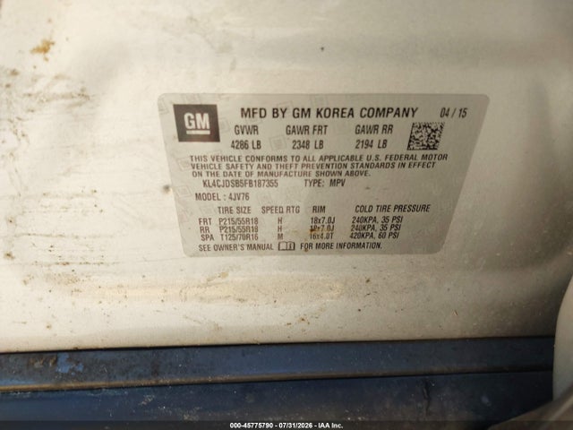 Buick Encore Premium 2015 KL4CJDSB5FB187355 Image 9