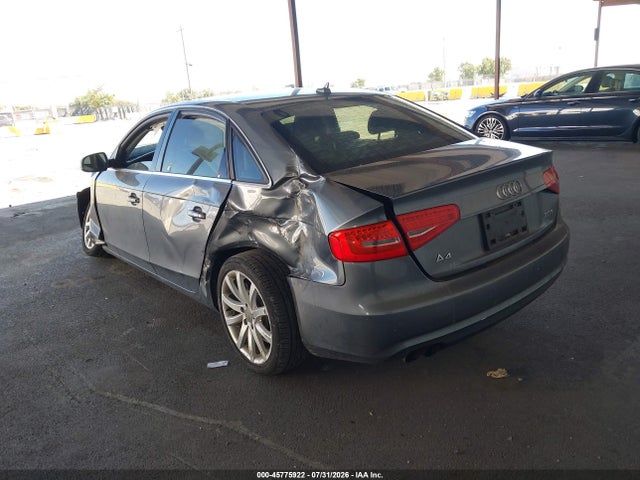 2013 Audi A4 2.0t Premium მანქანა იყიდება აუქციონზე, vin: WAUEFAFL4DN033049, აუქციონის ნომერი: 45775922