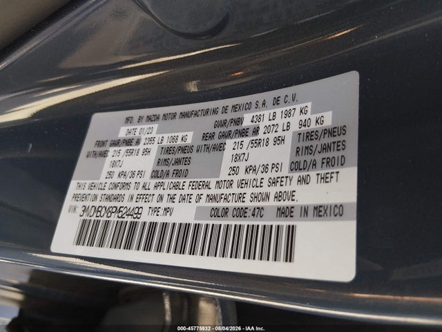 Продаж на аукціоні авто 2023 Mazda Cx-30 2.5 S Carbon Edition, vin: 3MVDMBCM8PM524499, номер лоту: 45775932