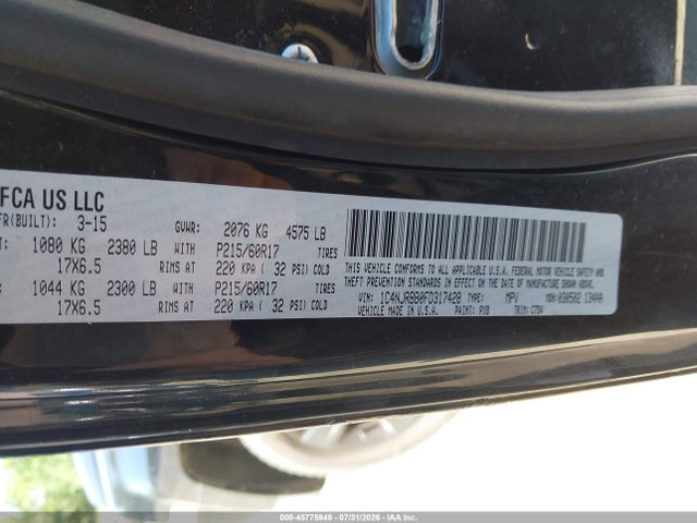 Продаж на аукціоні авто 2015 Jeep Patriot Altitude Edition, vin: 1C4NJRBB0FD317428, номер лоту: 45775948