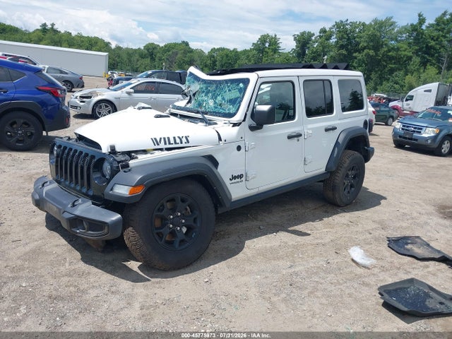 45775973 :رقم المزاد ، 1C4HJXDG4MW750925 vin ، 2021 Jeep Wrangler Unlimited Willys 4x4 مزاد بيع