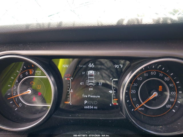 45775973 :رقم المزاد ، 1C4HJXDG4MW750925 vin ، 2021 Jeep Wrangler Unlimited Willys 4x4 مزاد بيع