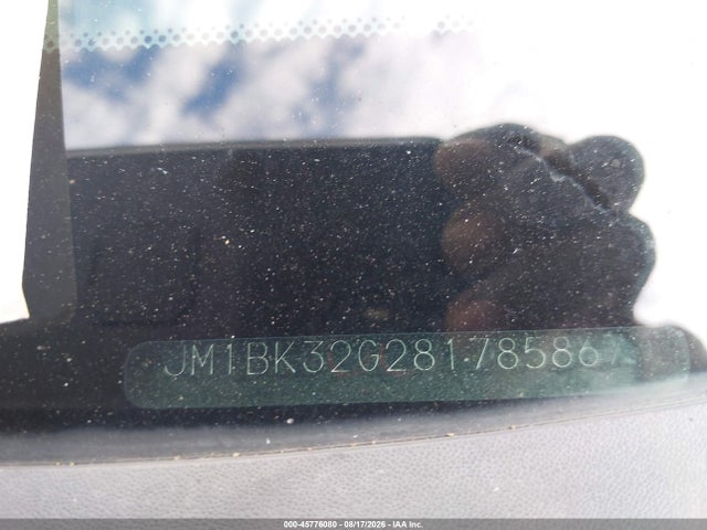 45776080 :رقم المزاد ، JM1BK32G281785867 vin ، 2008 Mazda Mazda3 I مزاد بيع