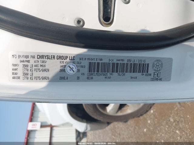 RAM 1500 Slt 2014 1C6RR7LM5ES476025 Image 9