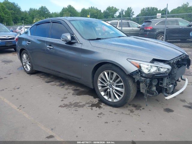 2019 Infiniti Q50 3.0t Luxe მანქანა იყიდება აუქციონზე, vin: JN1EV7AR4KM554394, აუქციონის ნომერი: 45776171