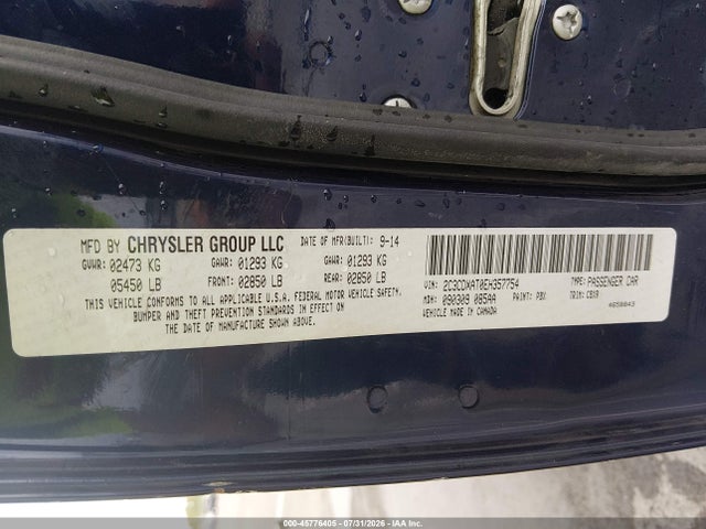 Продаж на аукціоні авто 2014 Dodge Charger Police, vin: 2C3CDXAT0EH357754, номер лоту: 45776405