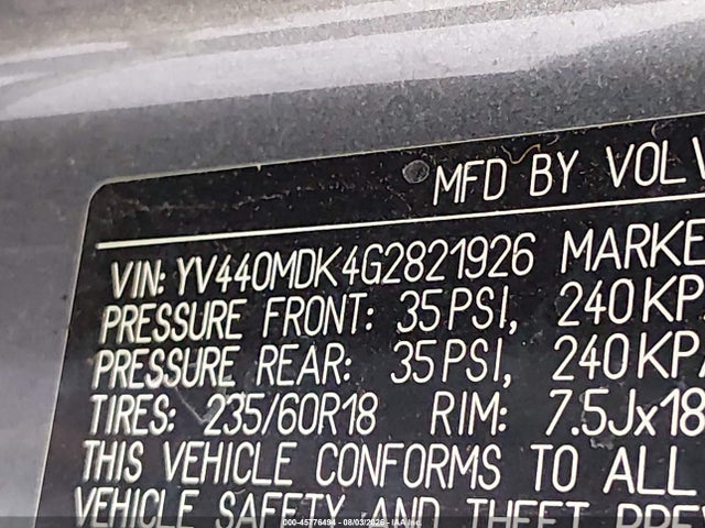 Auction sale of the 2016 Volvo Xc60 T5 Drive-e Premier, vin: YV440MDK4G2821926, lot number: 45776494