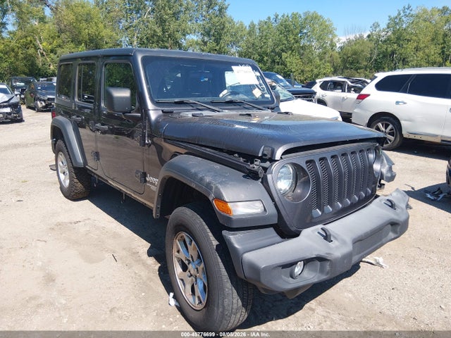 Продажа на аукционе авто 2018 Jeep Wrangler Unlimited Sport 4x4, vin: 1C4HJXDG1JW261054, номер лота: 45776699