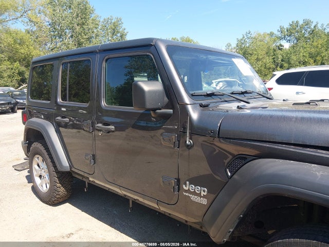 Продажа на аукционе авто 2018 Jeep Wrangler Unlimited Sport 4x4, vin: 1C4HJXDG1JW261054, номер лота: 45776699