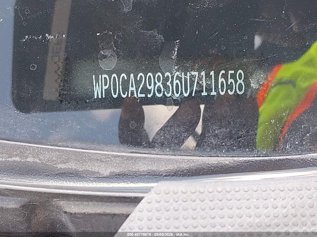 45776876 :رقم المزاد ، WP0CA29836U711658 vin ، 2006 Porsche Boxster مزاد بيع