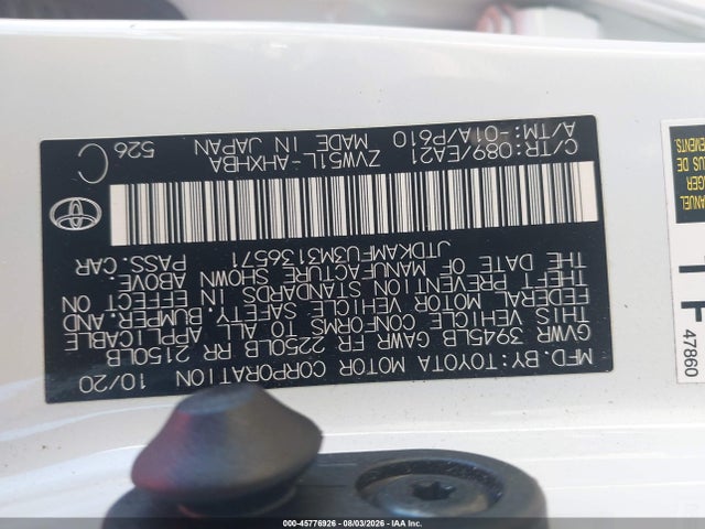 Toyota Prius Limited 2021 JTDKAMFU3M3136571 Image 9