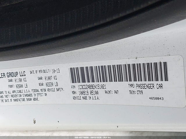 Aukcja sprzedaży 2014 Dodge Avenger Se, vin: 1C3CDZAB9EN151021, numer aukcji: 45776996