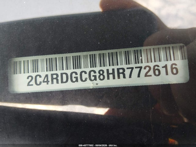 Продаж на аукціоні авто 2017 Dodge Grand Caravan Sxt, vin: 2C4RDGCG8HR772616, номер лоту: 45777002