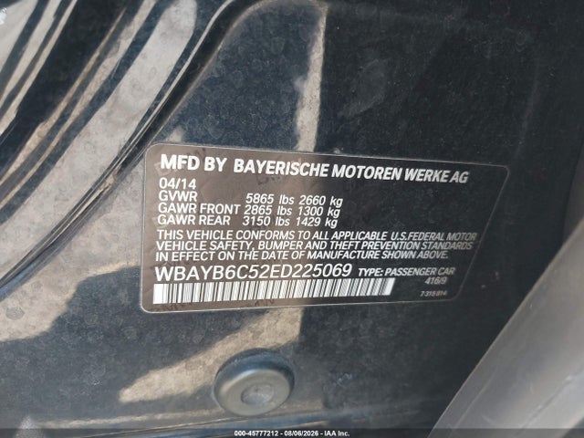 WBAYB6C52ED225069 BMW 750i Xdrive