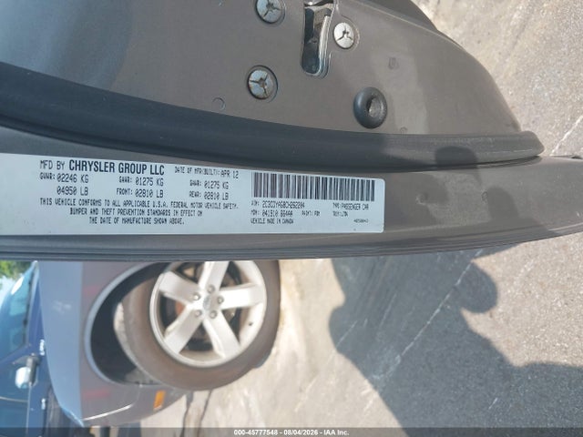 45777548 :رقم المزاد ، 2C3CDYAG8CH262204 vin ، 2012 Dodge Challenger Sxt مزاد بيع