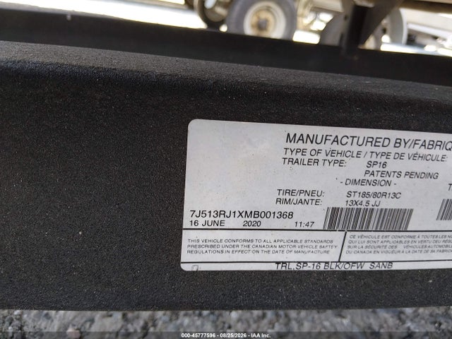 Продаж на аукціоні авто 2021 Tracker Bass Buggy 16xl, vin: BUJ63201F021, номер лоту: 45777596
