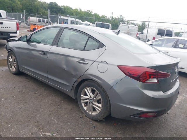 2019 Hyundai Elantra Sel მანქანა იყიდება აუქციონზე, vin: 5NPD84LF9KH421822, აუქციონის ნომერი: 45777624