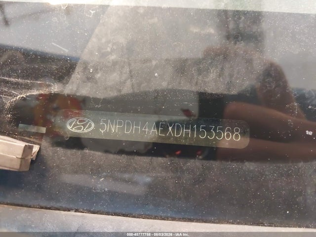 Продаж на аукціоні авто 2013 Hyundai Elantra Limited, vin: 5NPDH4AEXDH153568, номер лоту: 45777758