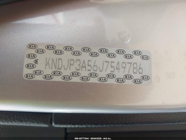 KIA SOUL + 2018 KNDJP3A56J7549786 Image 9