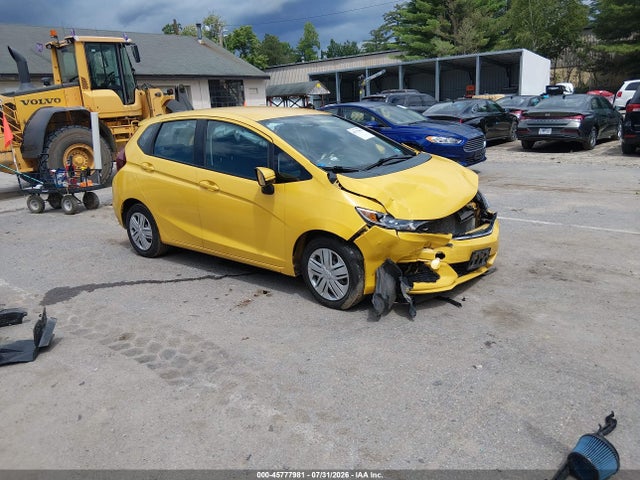 2019 Honda Fit Lx მანქანა იყიდება აუქციონზე, vin: 3HGGK5H40KM706383, აუქციონის ნომერი: 45777981
