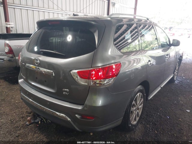 2015 Nissan Pathfinder Platinum/s/sl/sv მანქანა იყიდება აუქციონზე, vin: 5N1AR2MM6FC653566, აუქციონის ნომერი: 45777991