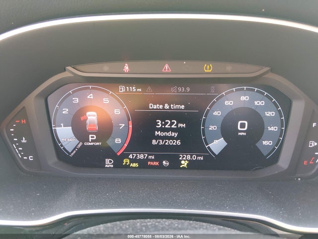 Продаж на аукціоні авто 2020 Audi Q3 Premium 45 Tfsi Quattro Tiptronic, vin: WA1AECF39L1118775, номер лоту: 45778058