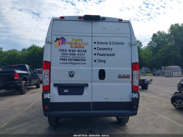 2020 Ram Promaster 1500 High Roof 136 Wb მანქანა იყიდება აუქციონზე, vin: 3C6TRVBG2LE125434, აუქციონის ნომერი: 45778134