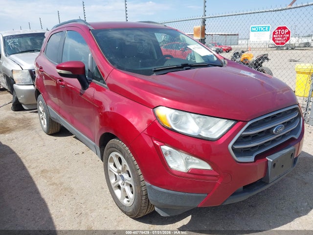 45778429 :رقم المزاد ، MAJ3S2GE1MC408893 vin ، 2021 Ford Ecosport Se مزاد بيع