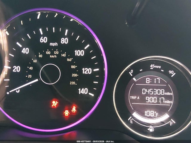 45778461 :رقم المزاد ، 3CZRU5H33GM732745 vin ، 2016 Honda Hr-v Lx مزاد بيع