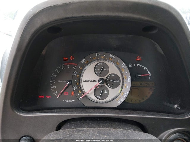45778564 :رقم المزاد ، JTHBD182310006903 vin ، 2001 Lexus Is 300 مزاد بيع