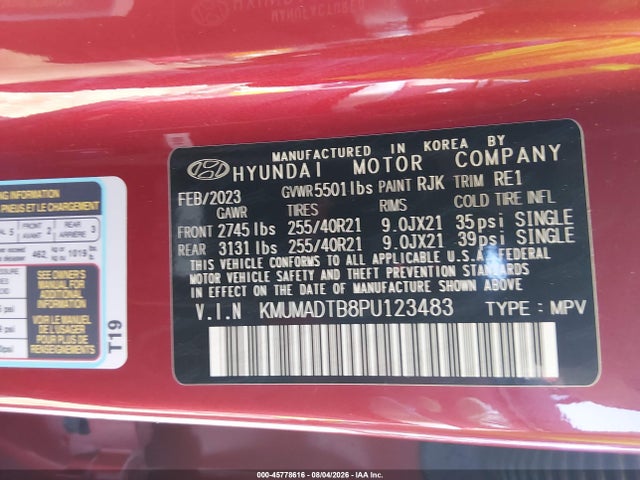 Продажа на аукционе авто 2023 Genesis Gv70 2.5t Awd, vin: KMUMADTB8PU123483, номер лота: 45778616