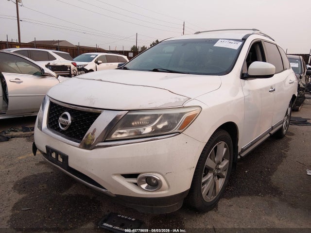 2013 Nissan Pathfinder Platinum მანქანა იყიდება აუქციონზე, vin: 5N1AR2MM2DC669969, აუქციონის ნომერი: 45778659