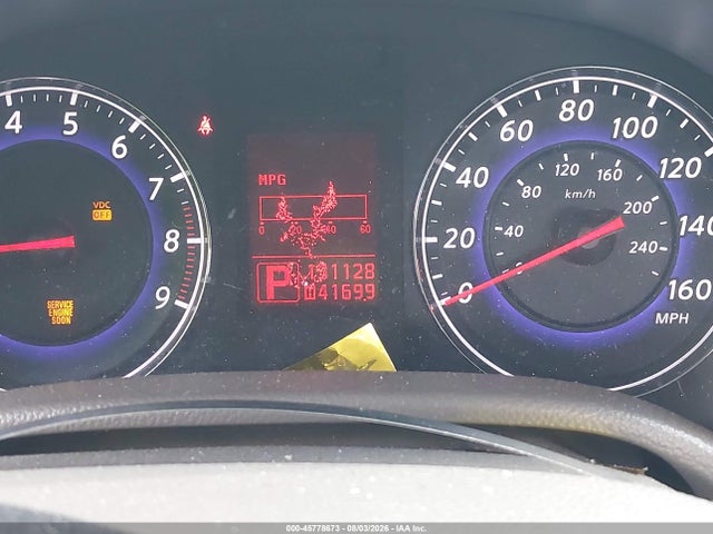 45778673 :رقم المزاد ، JNKCV64F09M652962 vin ، 2009 Infiniti G37x مزاد بيع