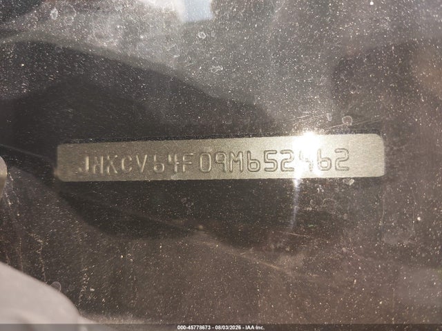 45778673 :رقم المزاد ، JNKCV64F09M652962 vin ، 2009 Infiniti G37x مزاد بيع