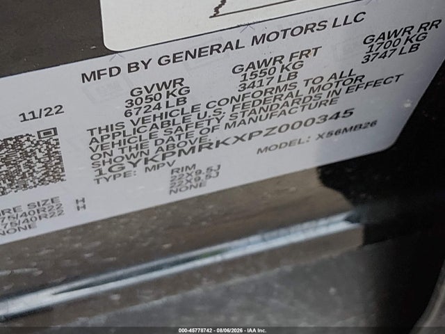Продаж на аукціоні авто 2023 Cadillac Lyriq Rwd Luxury, vin: 1GYKPMRKXPZ000345, номер лоту: 45778742