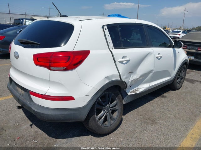 2014 Kia Sportage Lx მანქანა იყიდება აუქციონზე, vin: KNDPBCAC4E7618116, აუქციონის ნომერი: 45778787