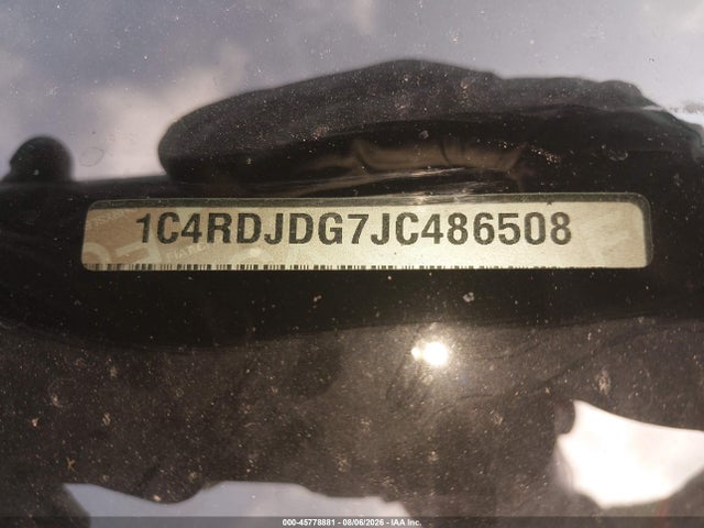 Продажа на аукционе авто 2018 Dodge Durango Gt Awd, vin: 1C4RDJDG7JC486508, номер лота: 45778881