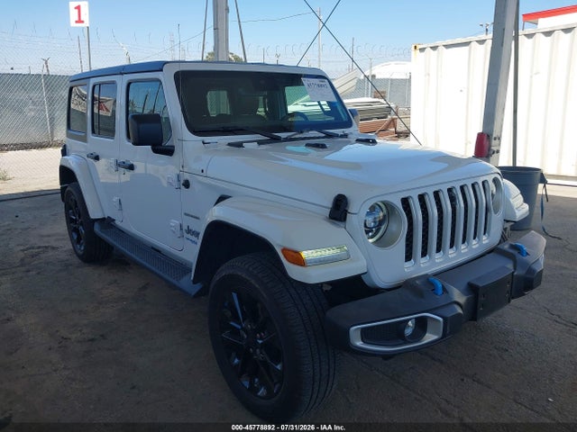 Auction sale of the 2022 Jeep Wrangler 4xe Unlimited Sahara 4x4, vin: 1C4JJXP62NW186844, lot number: 45778892