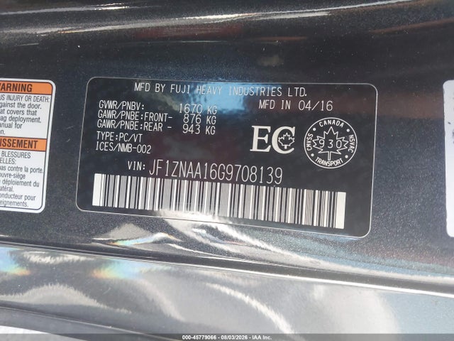 JF1ZNAA16G9708139 Scion Fr-s Release Series 2.0