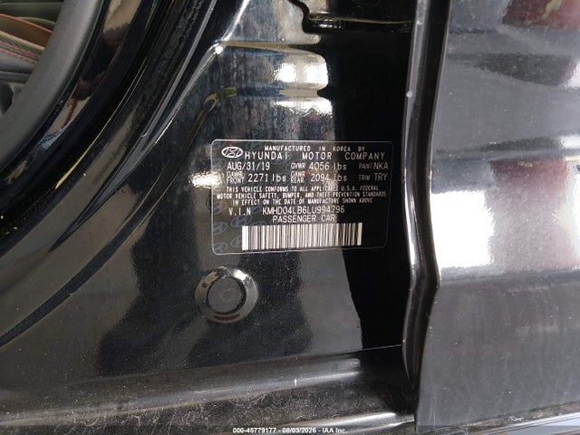 45779177 :رقم المزاد ، KMHD04LB6LU994796 vin ، 2020 Hyundai Elantra Sport مزاد بيع