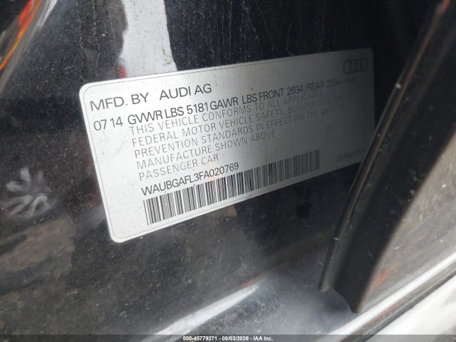 Продажа на аукционе авто 2015 Audi S4 3.0t Premium Plus, vin: WAUBGAFL3FA020769, номер лота: 45779271