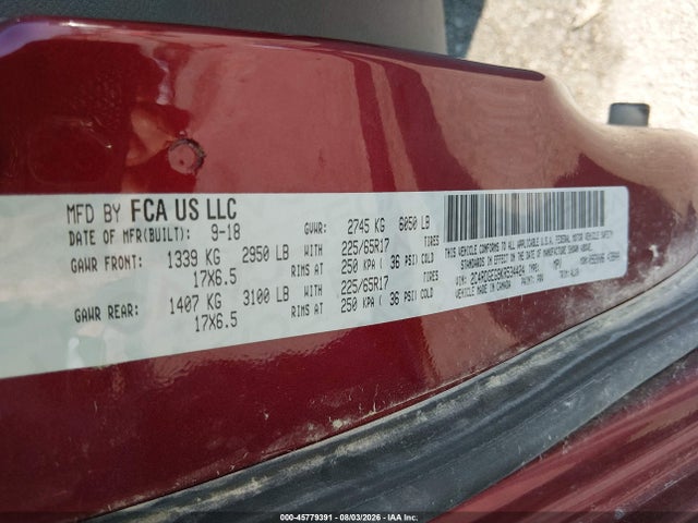 Aukcja sprzedaży 2019 Dodge Grand Caravan Gt, vin: 2C4RDGEG9KR534424, numer aukcji: 45779391