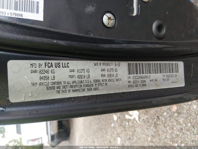 45779498 :رقم المزاد ، 2C3CDZAG0GH290137 vin ، 2016 Dodge Challenger Sxt مزاد بيع