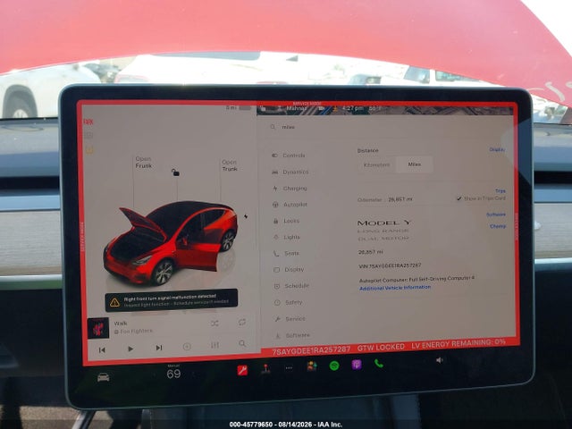 Aukcja sprzedaży 2024 Tesla Model Y Long Range Dual Motor All-wheel Drive, vin: 7SAYGDEE1RA257287, numer aukcji: 45779650