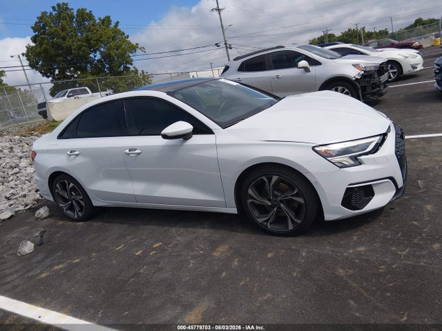 2023 Audi A3 Premium Plus 40 Tfsi Front-wheel Drive S Tronic მანქანა იყიდება აუქციონზე, vin: WAUBUDGY9PA086734, აუქციონის ნომერი: 45779703