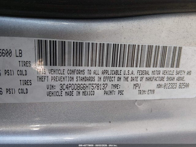 Dodge Journey Sxt Awd 2017 3C4PDDBG6HT578137 Image 9