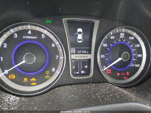 45780010 :رقم المزاد ، KMHFH4JG3DA311777 vin ، 2013 Hyundai Azera مزاد بيع