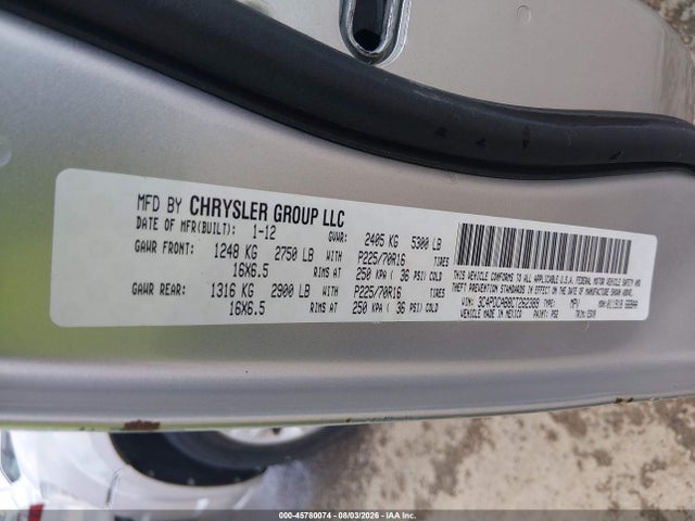 Aukcja sprzedaży 2012 Dodge Journey Se/avp, vin: 3C4PDCAB8CT262389, numer aukcji: 45780074