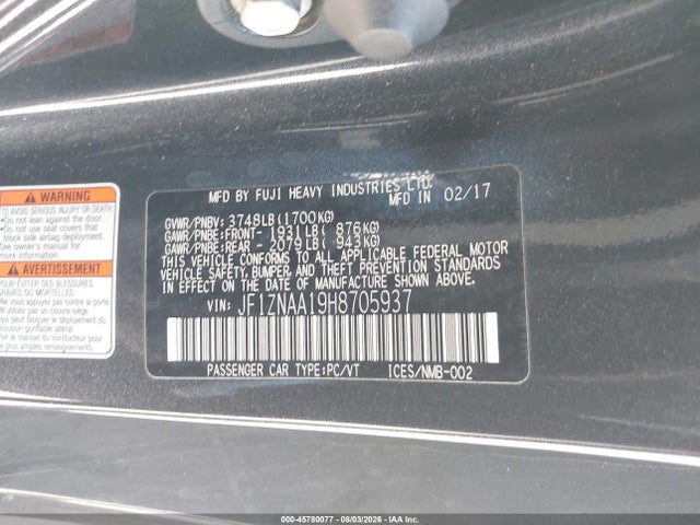 Toyota 86 2017 JF1ZNAA19H8705937 Image 9