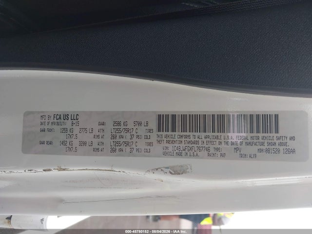 Продажа на аукционе авто 2015 Jeep Wrangler Unlimited Rubicon, vin: 1C4BJWFGXFL767746, номер лота: 45780152